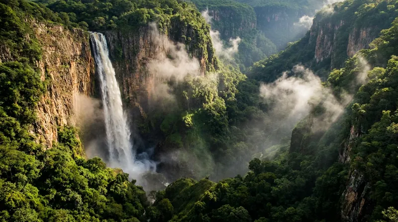 Kalambo Falls provided early hominins with a perennial water source and abundant resources, allowing them to settle and build.