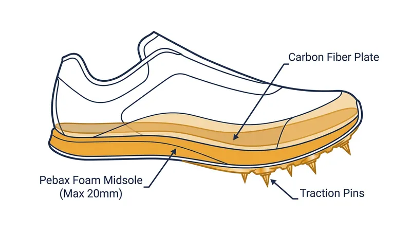 With stack height strictly limited, manufacturers must innovate through foam density and plate geometry rather than sheer volume.