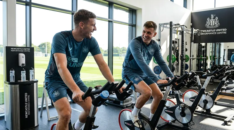 Both Lewis Miley and Tino Livramento were pictured stepping up their respective recoveries at the KNOX training centre.