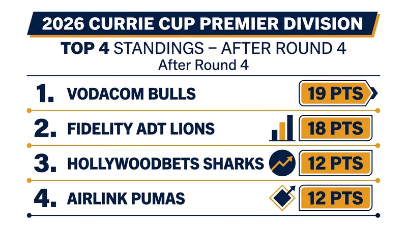 The Gauteng franchises have established a clear lead over the chasing pack.