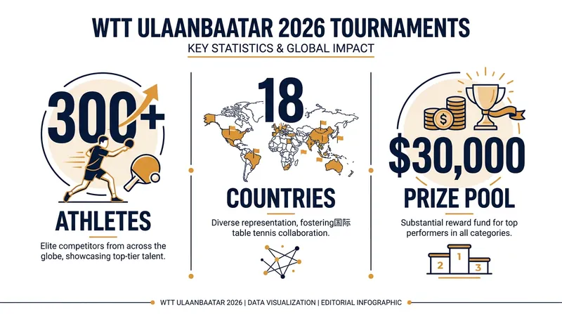 By the numbers: The scale of the WTT Youth Contender and Feeder events in Ulaanbaatar.