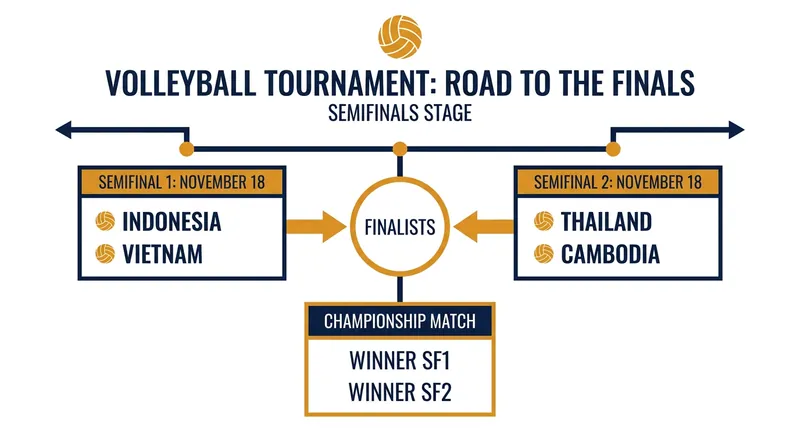 The crossover semifinal matchups for the first leg of the 2026 SEA V.League.