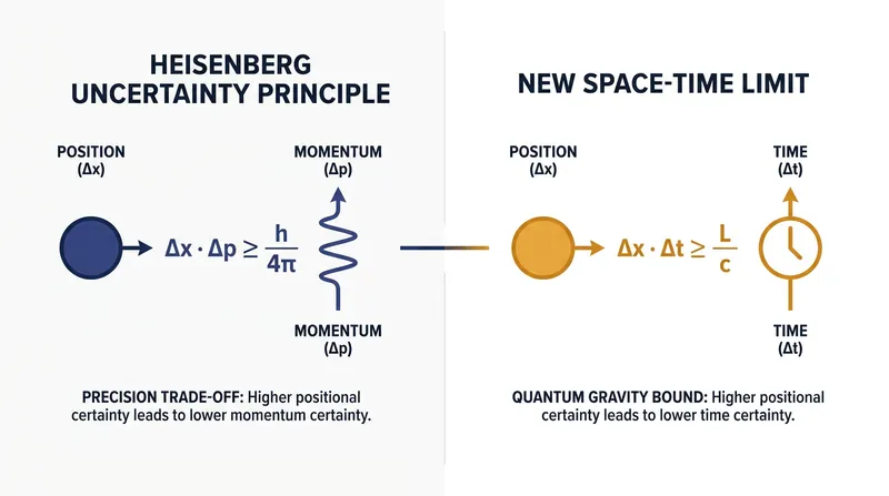 The new space-time limit extends quantum uncertainty to the relationship between an electron's location and its temporal evolution.