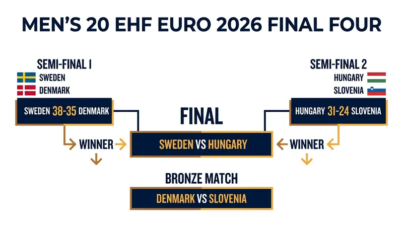 The path to the championship match following Friday's semi-final results.