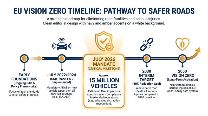 The ADDW mandate is a core component of the EU's Vision Zero initiative.