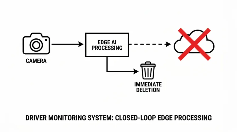 EU law requires all video data to be processed locally and immediately deleted.