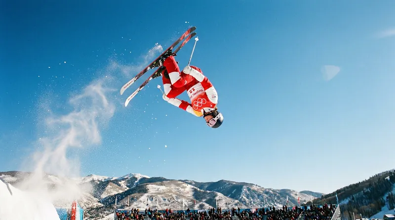 Aerial skiing demands immense knee stability to safely land jumps from heights of up to 15 meters.