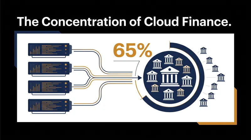 More than 65% of UK financial institutions rely on just four major cloud providers for critical infrastructure.