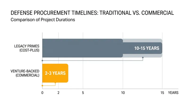 The Pentagon is increasingly favoring commercial software companies that can deliver fieldable technology in a fraction of the time required by legacy primes.