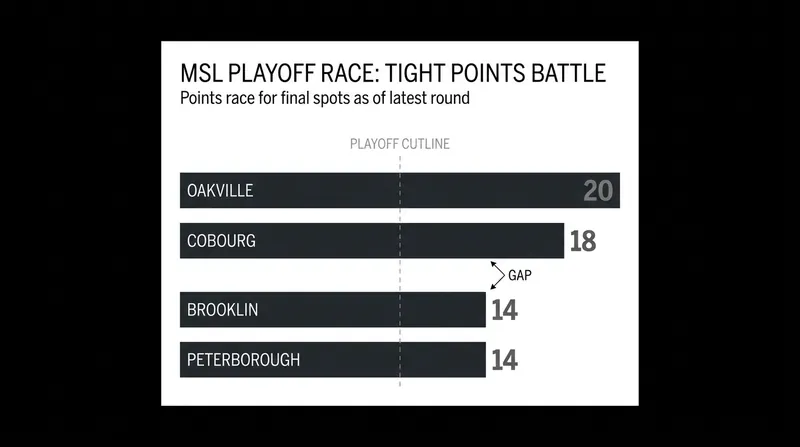 The points gap between the second, third, and fourth seeds is rapidly shrinking.