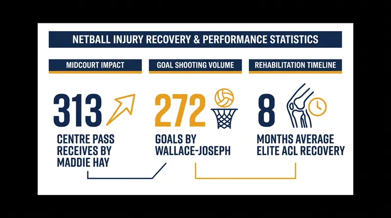 Key metrics from the latest global netball injury and return reports.