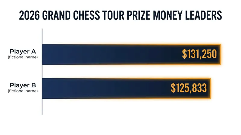 Vincent Keymer currently leads the tour in total prize money following his classical victory in Romania.