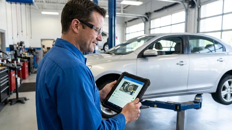 Digital Vehicle Inspections (DVIs) allow mechanics to text photos of worn parts directly to customers, building trust through transparency.