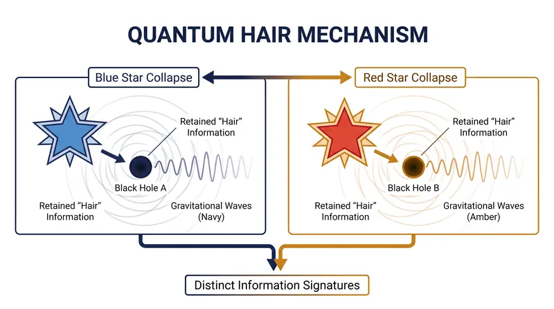 At the quantum level, the gravitational field of a black hole retains a memory of the specific chemical composition of the star that formed it.