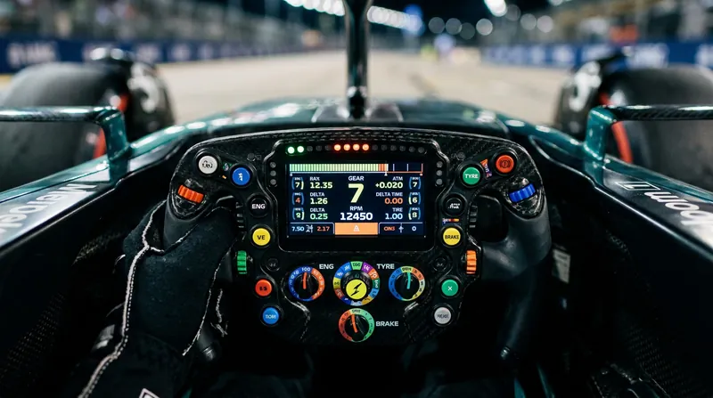 Drivers must manage complex steering wheel adjustments while simultaneously monitoring radio calls about approaching traffic.