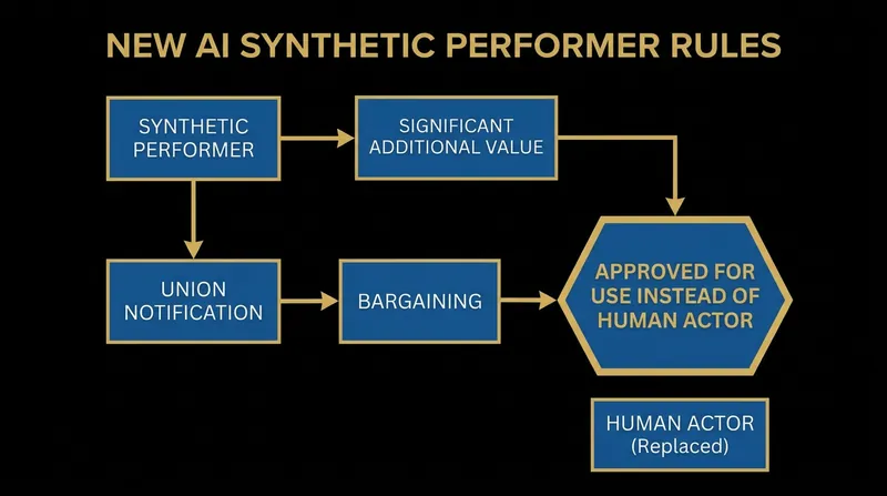 The new contract establishes strict hurdles studios must clear before utilizing AI-generated synthetic performers.