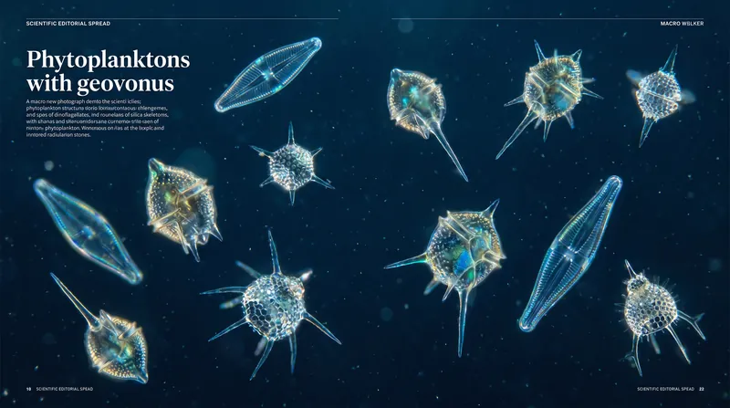 Phytoplankton form the base of the Arctic food web and act as a crucial carbon sink.