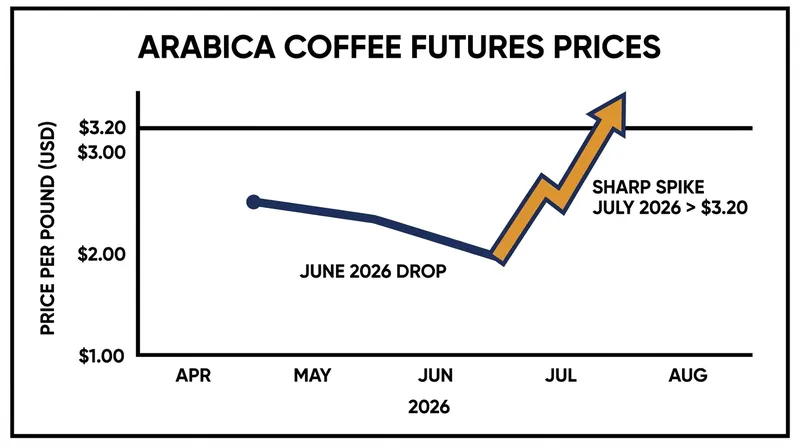 Arabica futures surged nearly 30 percent from their June lows as weather fears gripped the market.