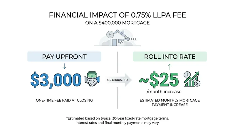 Borrowers can choose how to absorb LLPA fees at closing.