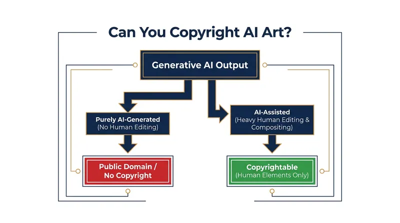 The U.S. Copyright Office has established strict rules requiring meaningful human authorship for intellectual property protection.