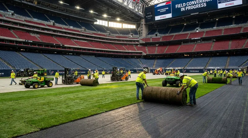 MetLife Stadium underwent massive structural changes, including the installation of a natural grass pitch, to prepare for the World Cup final.