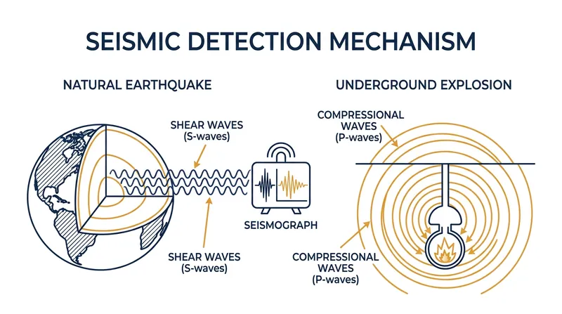 Seismologists differentiate natural earthquakes from nuclear tests by analyzing distinct wave patterns.