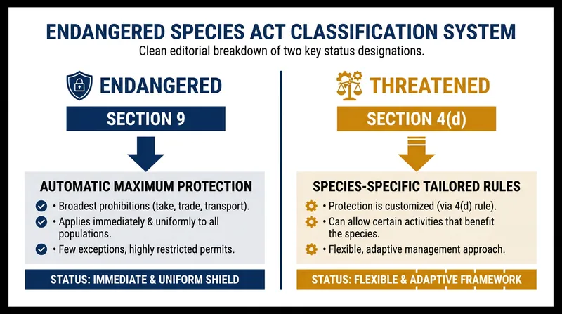 How the rescission changes the legal framework for newly listed threatened species.