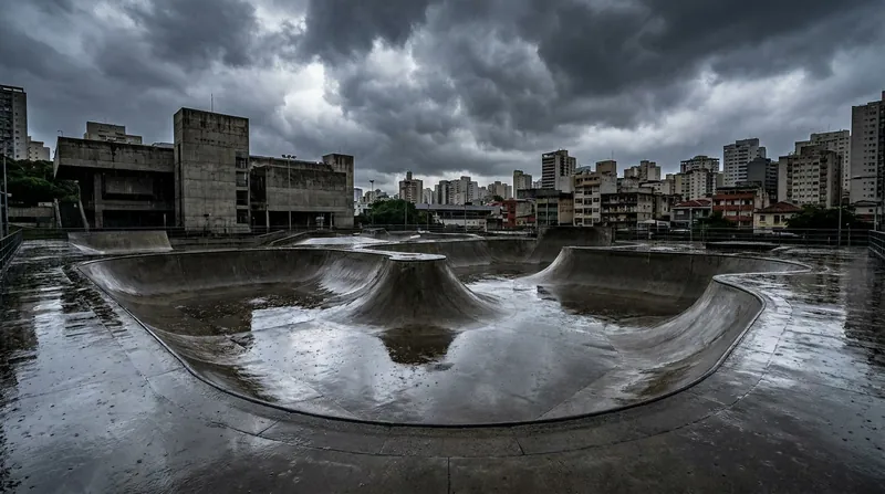 Torrential downpours rendered the São Paulo park course unrideable, forcing officials to freeze the standings.