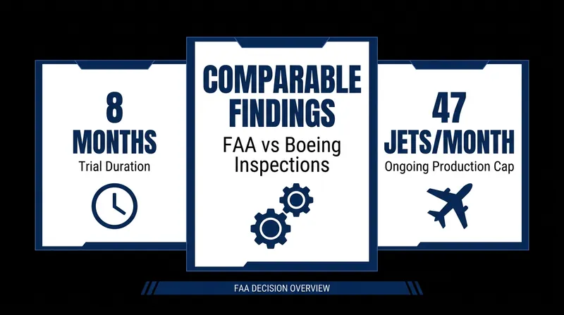 The data that drove the FAA's decision to restore Boeing's authority.