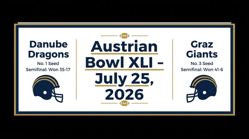 How the two finalists reached Austrian Bowl XLI.