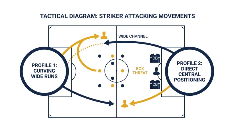 Scaloni uses substitutions to change the tactical questions asked of the defense, swapping channel-running forwards for traditional penalty-box strikers.