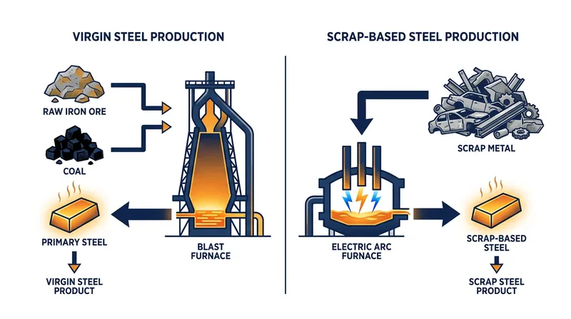 Unlike electric arc furnaces that recycle scrap, blast furnaces forge new steel required for critical infrastructure.