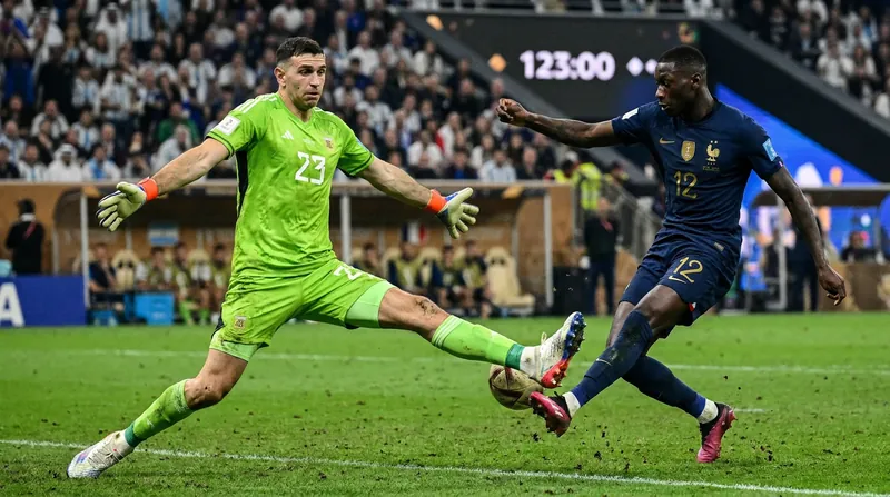 Emiliano Martínez's 123rd-minute save against Randal Kolo Muani is widely regarded as one of the most important in football history.