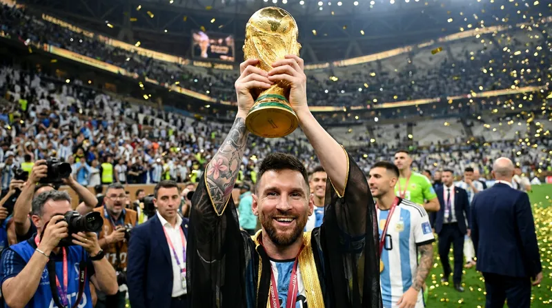 Lionel Messi's crowning moment mirrored Diego Maradona's iconic celebration in 1986, ending Argentina's 36-year wait.