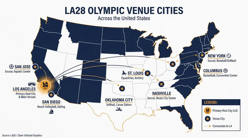 While centered in Southern California, the 2028 Games will require volunteers in several cities nationwide.