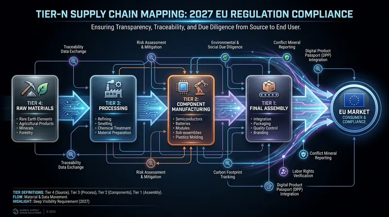 Compliance requires companies to map their supply chains far beyond final assembly, down to the raw material level.