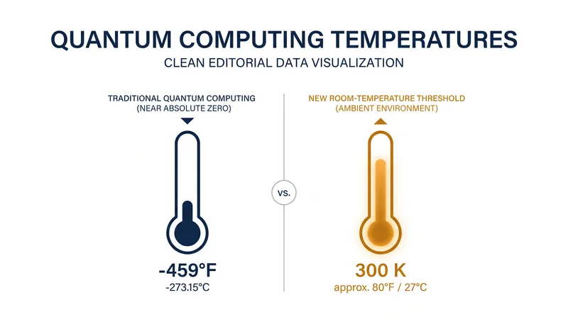 Room-temperature materials bypass the need for massive cryogenic refrigeration systems.