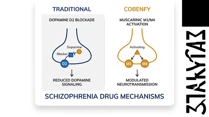 Unlike traditional antipsychotics that block dopamine, the new treatment targets muscarinic receptors.