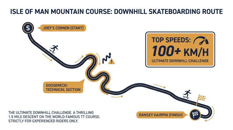 The 2026 WDSC course utilized a legendary section of the Snaefell Mountain Course.