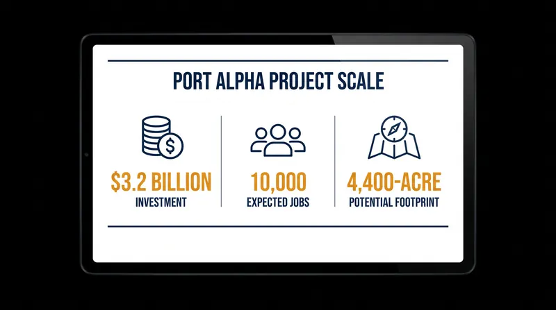 The Port Alpha project represents one of the largest single investments in U.S. shipbuilding history.