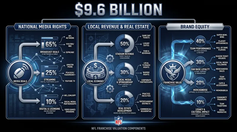 How a football team reaches a valuation nearing $10 billion.