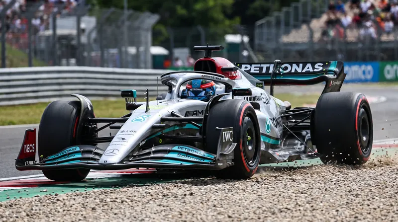 Mercedes drivers struggled with balance and a stiff setup on the newly resurfaced track.