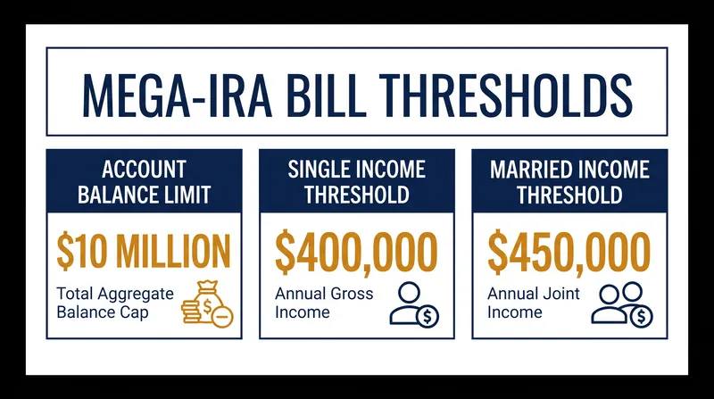 The proposed rules only apply to taxpayers who meet both the income and account balance thresholds.
