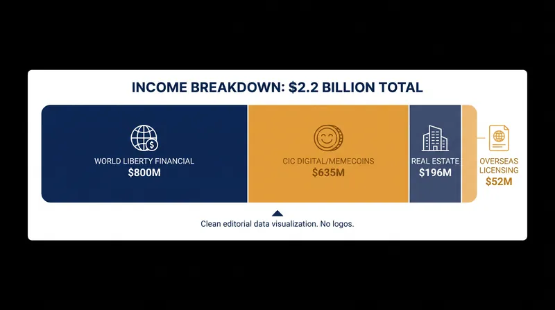 A breakdown of the primary revenue streams reported in the 2025 financial disclosure.