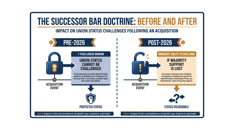 How the D.C. Circuit's ruling changes the timeline for challenging union representation during corporate acquisitions.