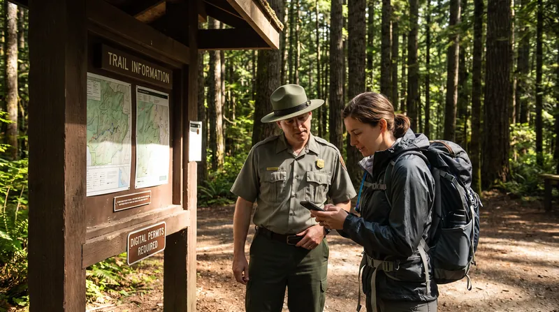 Rangers enforce permit requirements at trailheads, with fines for unauthorized hiking reaching up to $5,000.