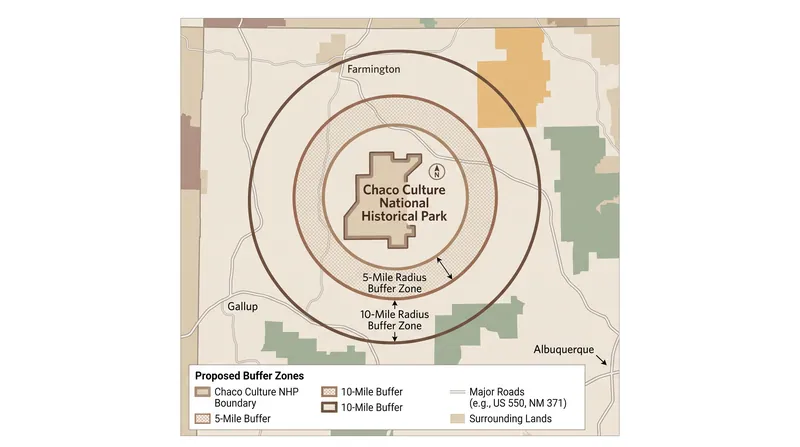 The Bureau of Land Management is weighing options to keep, reduce, or fully revoke the 10-mile buffer.
