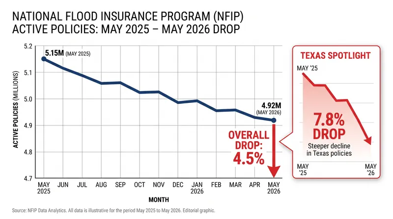 Rising premiums are pushing financially strained households to drop their flood insurance coverage entirely.
