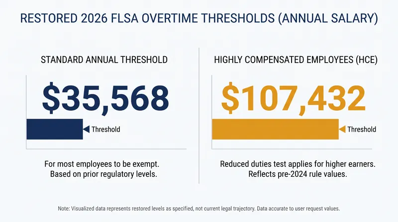 The restored 2019 salary thresholds are now the enforceable federal standard.