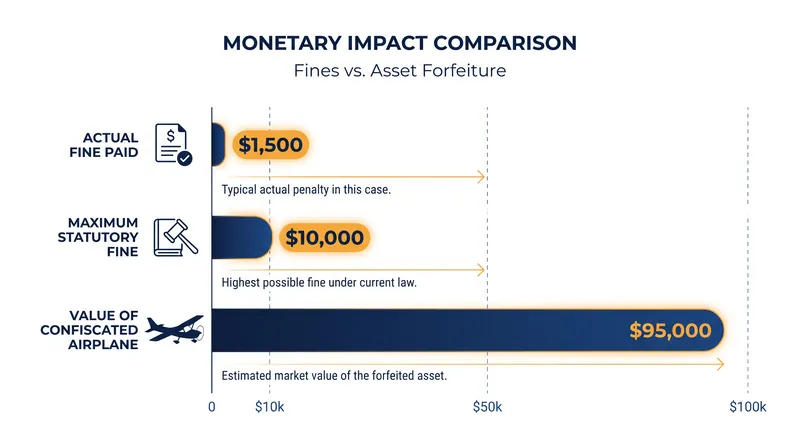 The financial disparity at the heart of Jouppi's Eighth Amendment challenge.